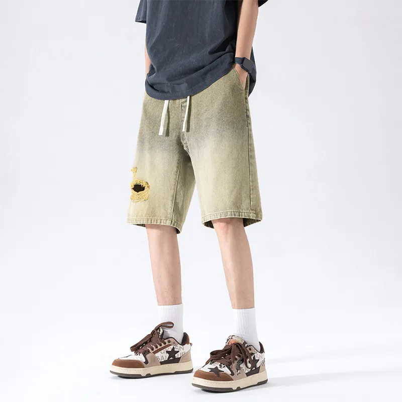 NOTFORMAD Denim Shorts Unisex Black-10