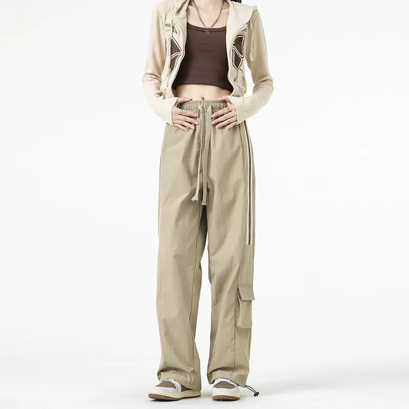 NOTFORMAD Casual Pants Unisex Khaki-2
