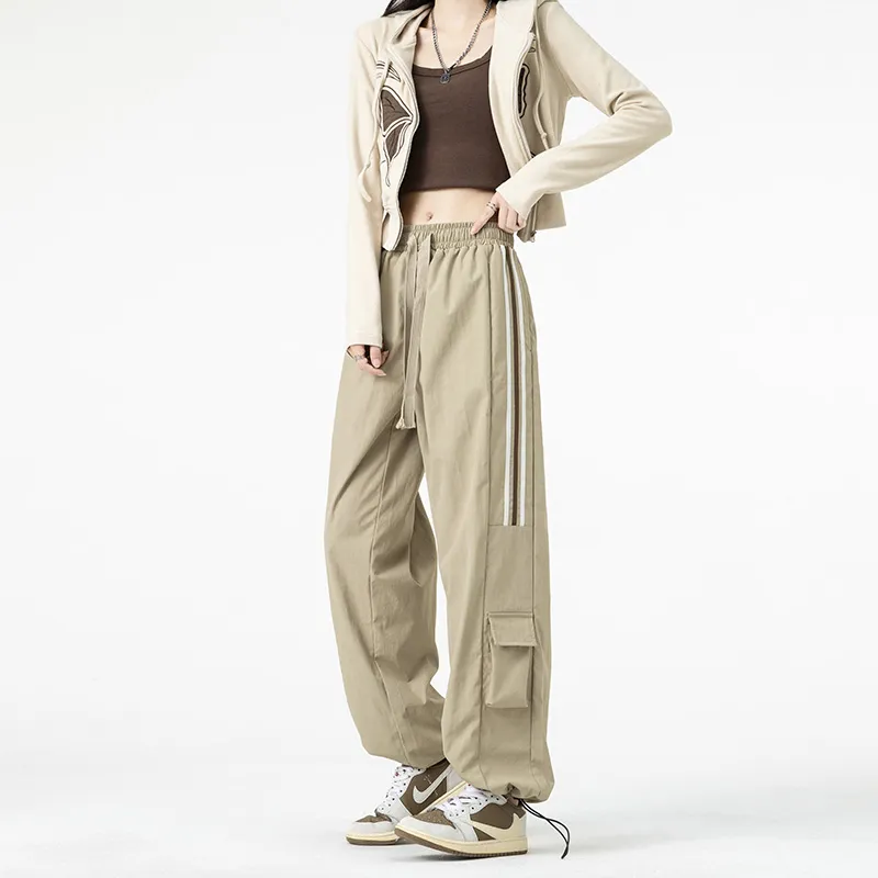 NOTFORMAD Casual Pants Unisex Khaki-5