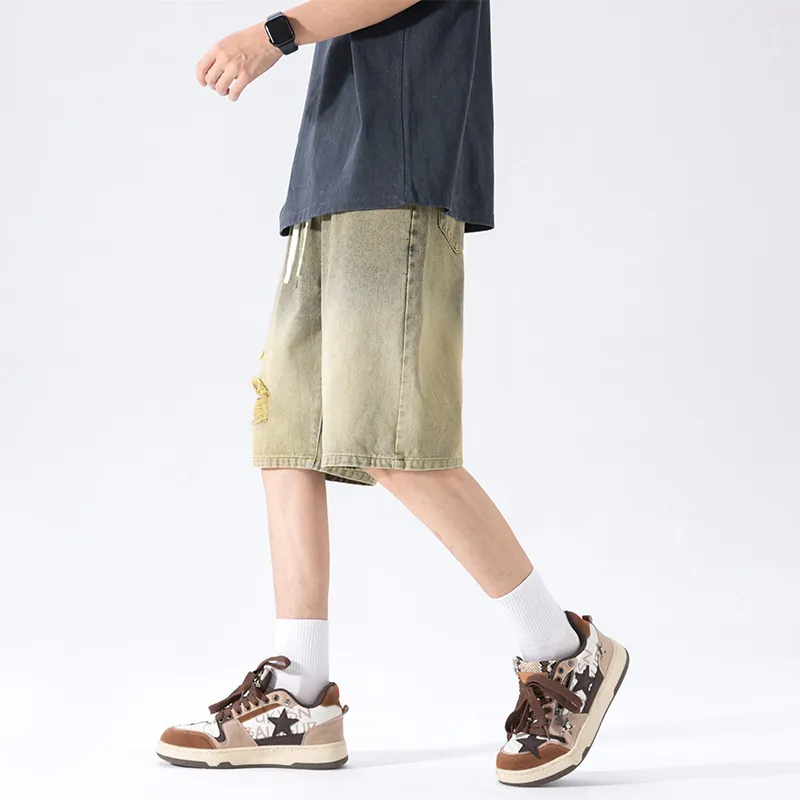 NOTFORMAD Denim Shorts Unisex Black-11