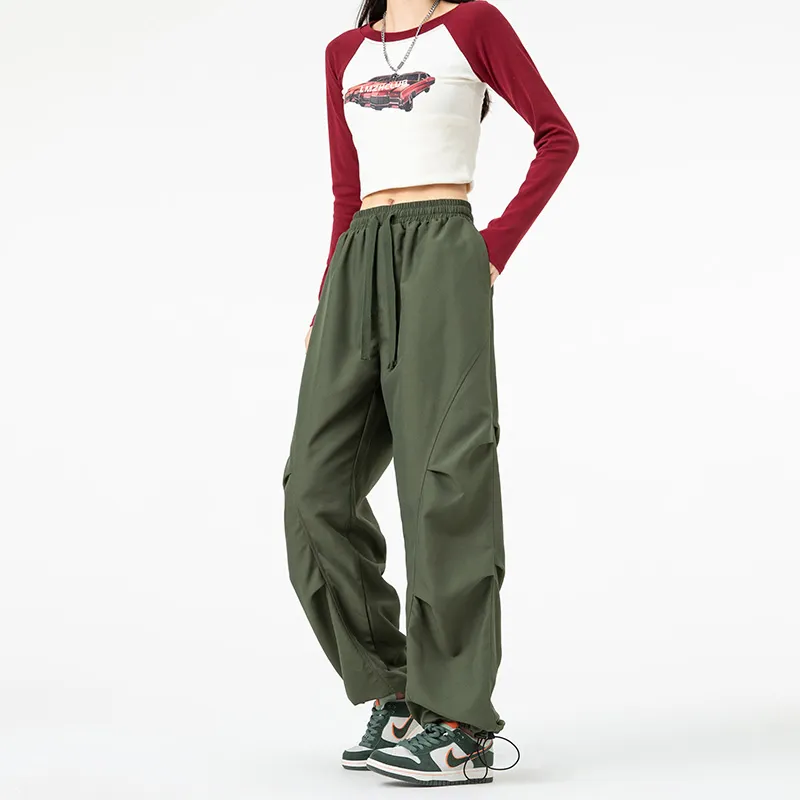 NOTFORMAD Casual Pants Unisex Khaki-17