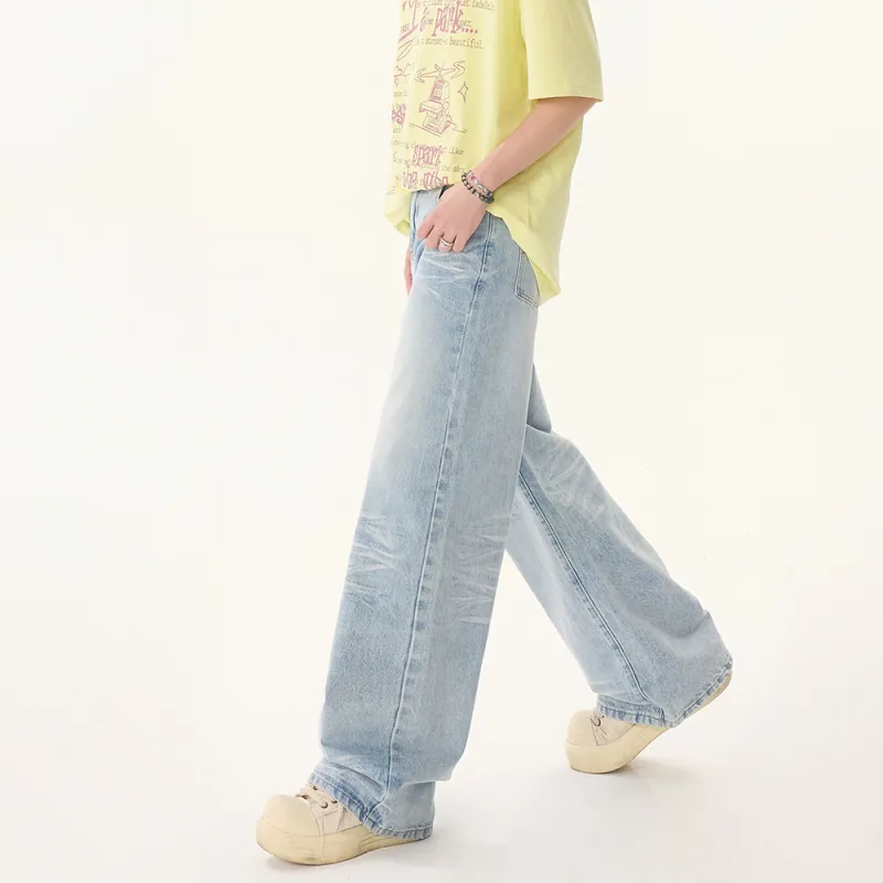 NOTFORMAD Jeans Unisex Washed Blue-4