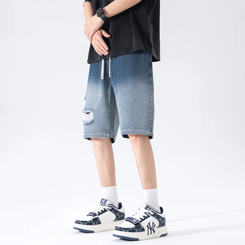NOTFORMAD Denim Shorts Unisex Black-18