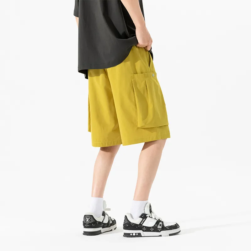 NOTFORMAD Cargo Shorts Unisex Apricot-19