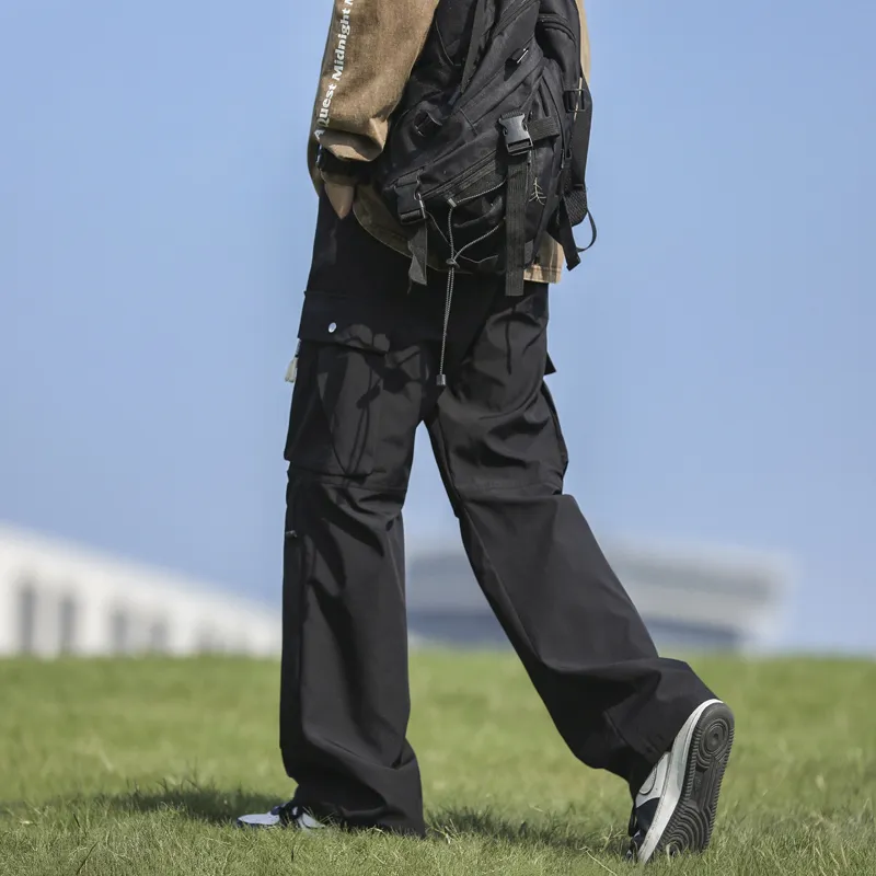 NOTFORMAD Cargo Pants Unisex Black-3