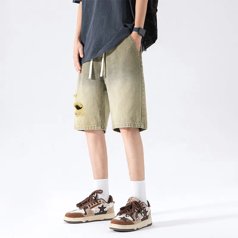 NOTFORMAD Denim Shorts Unisex Black-9