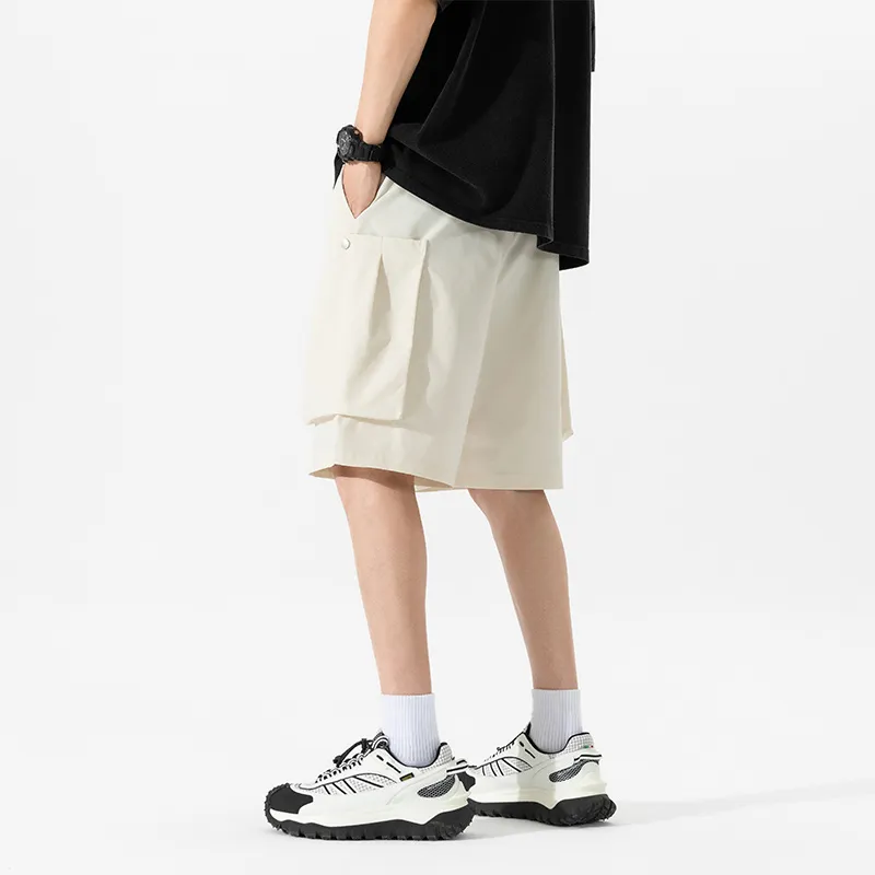 NOTFORMAD Cargo Shorts Unisex Apricot-6