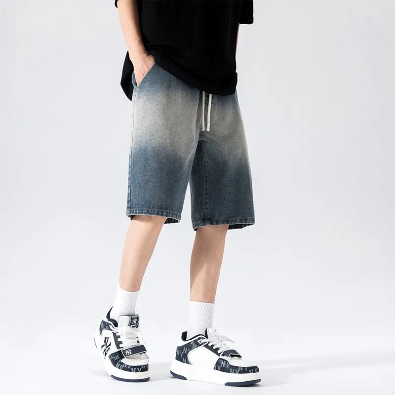 NOTFORMAD Denim Shorts Unisex Light Blue-20