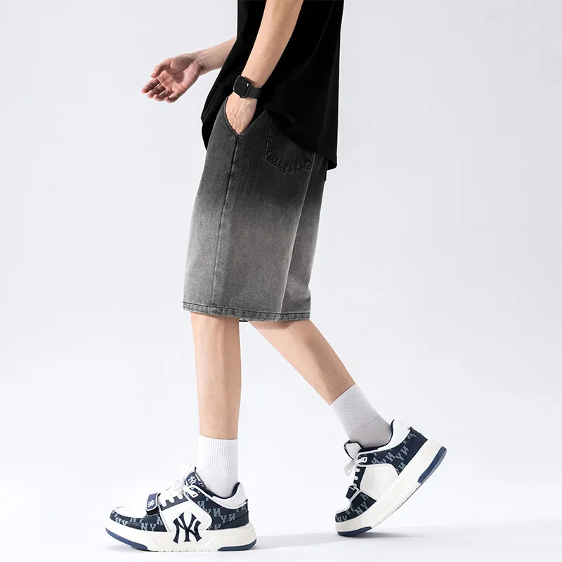 NOTFORMAD Denim Shorts Unisex Black-4