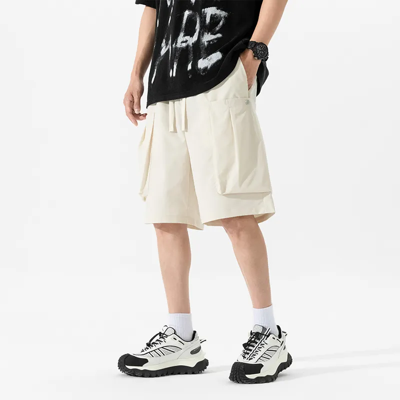 NOTFORMAD Cargo Shorts Unisex Apricot-2