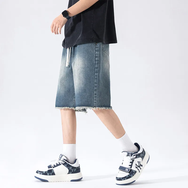 NOTFORMAD Denim Shorts Unisex Gray-20