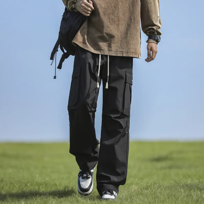 NOTFORMAD Cargo Pants Unisex Black-2