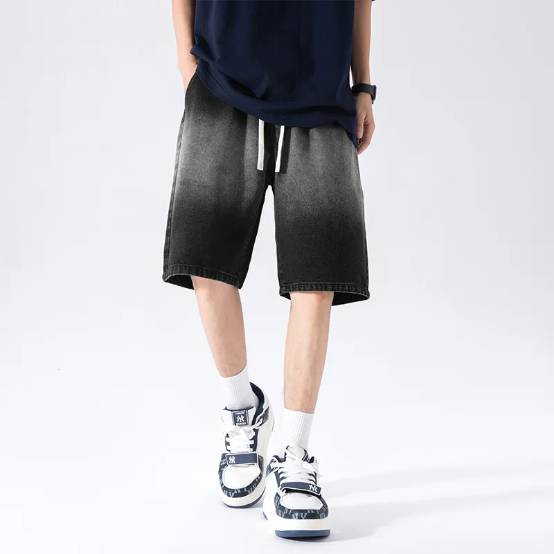 NOTFORMAD Denim Shorts Unisex Light Blue-10