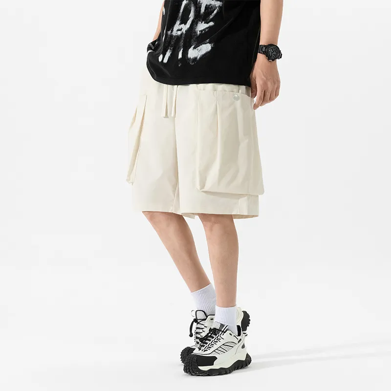 NOTFORMAD Cargo Shorts Unisex Apricot-4