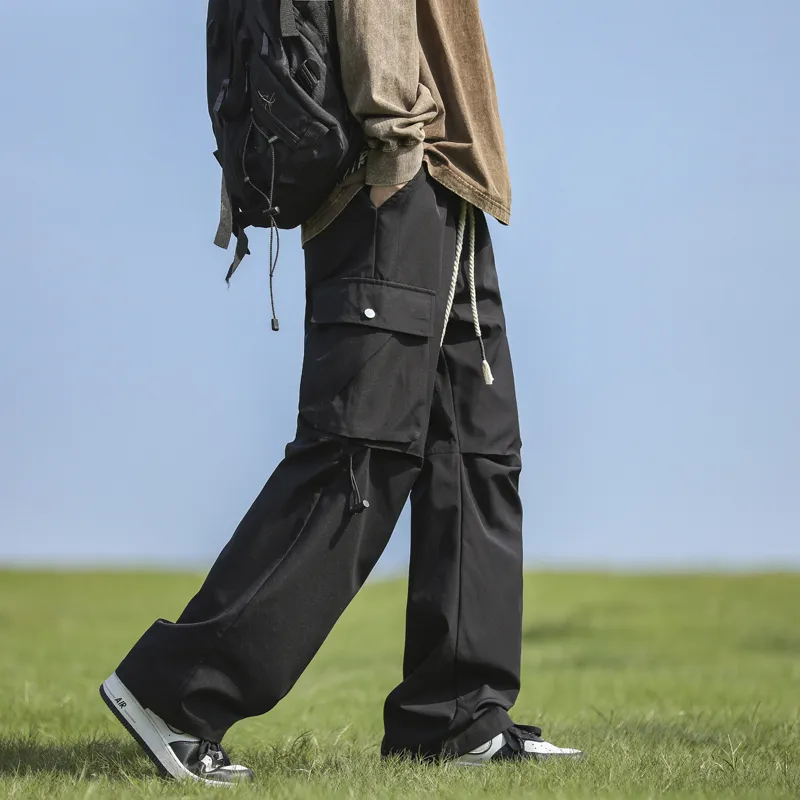 NOTFORMAD Cargo Pants Unisex Black-7