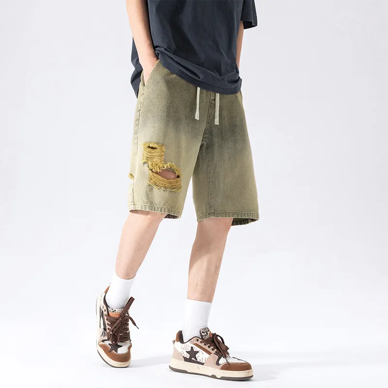 NOTFORMAD Denim Shorts Unisex Black-13