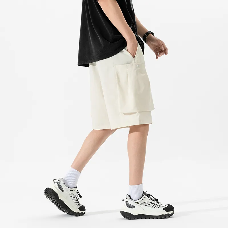 NOTFORMAD Cargo Shorts Unisex Apricot-5