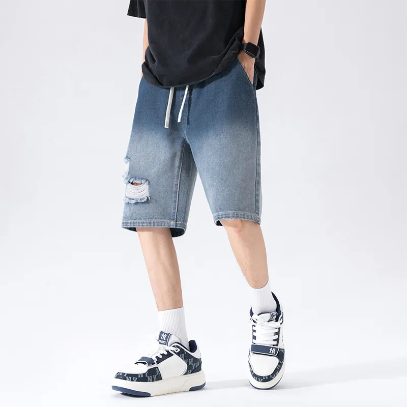 NOTFORMAD Denim Shorts Unisex Black-17