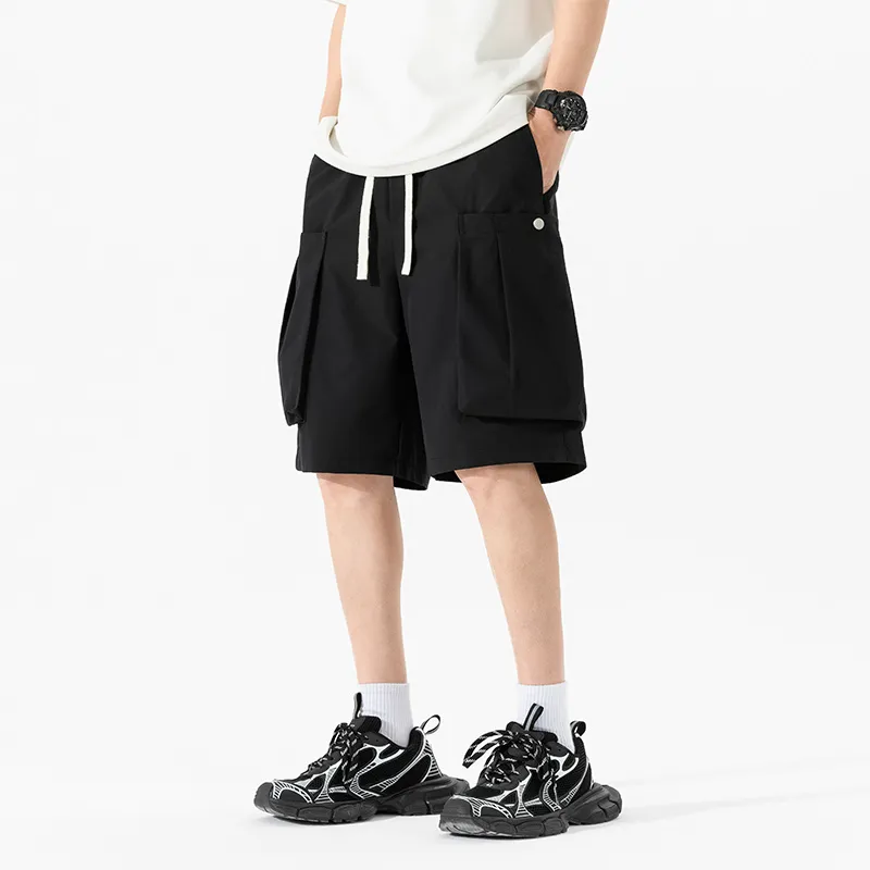 NOTFORMAD Cargo Shorts Unisex Apricot-12