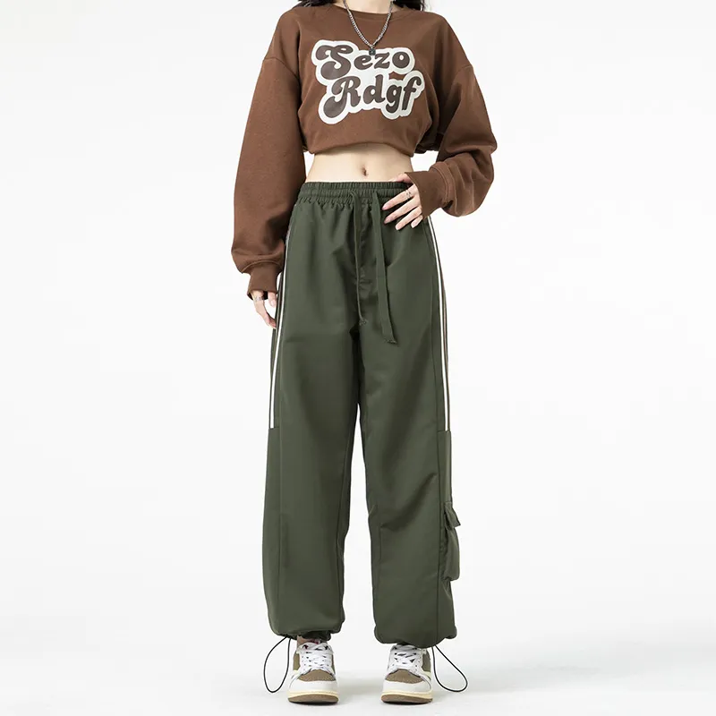 NOTFORMAD Casual Pants Unisex Khaki-19
