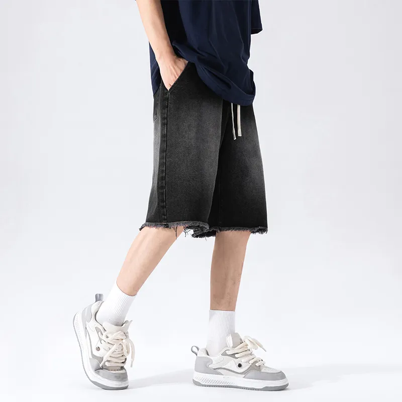 NOTFORMAD Denim Shorts Unisex Gray-6
