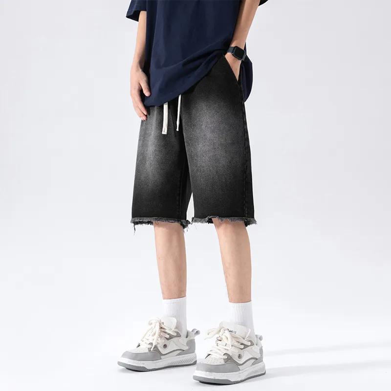 NOTFORMAD Denim Shorts Unisex Gray-2
