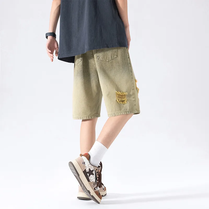 NOTFORMAD Denim Shorts Unisex Black-12