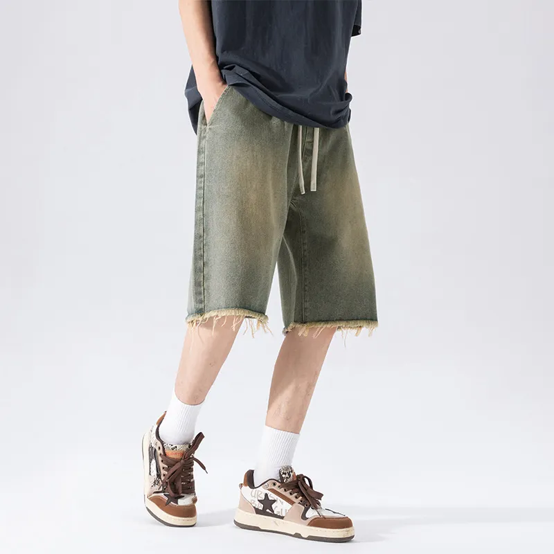 NOTFORMAD Denim Shorts Unisex Gray-10