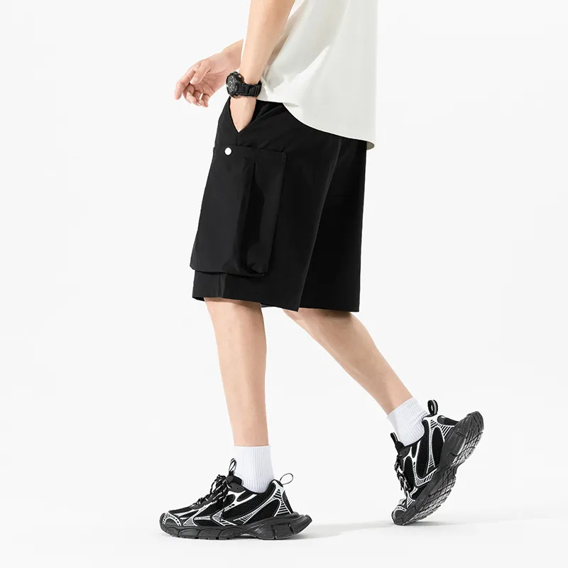 NOTFORMAD Cargo Shorts Unisex Apricot-10