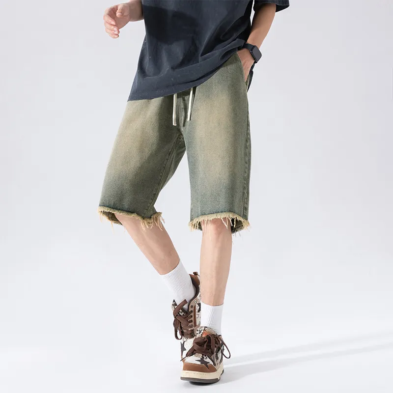 NOTFORMAD Denim Shorts Unisex Gray-9