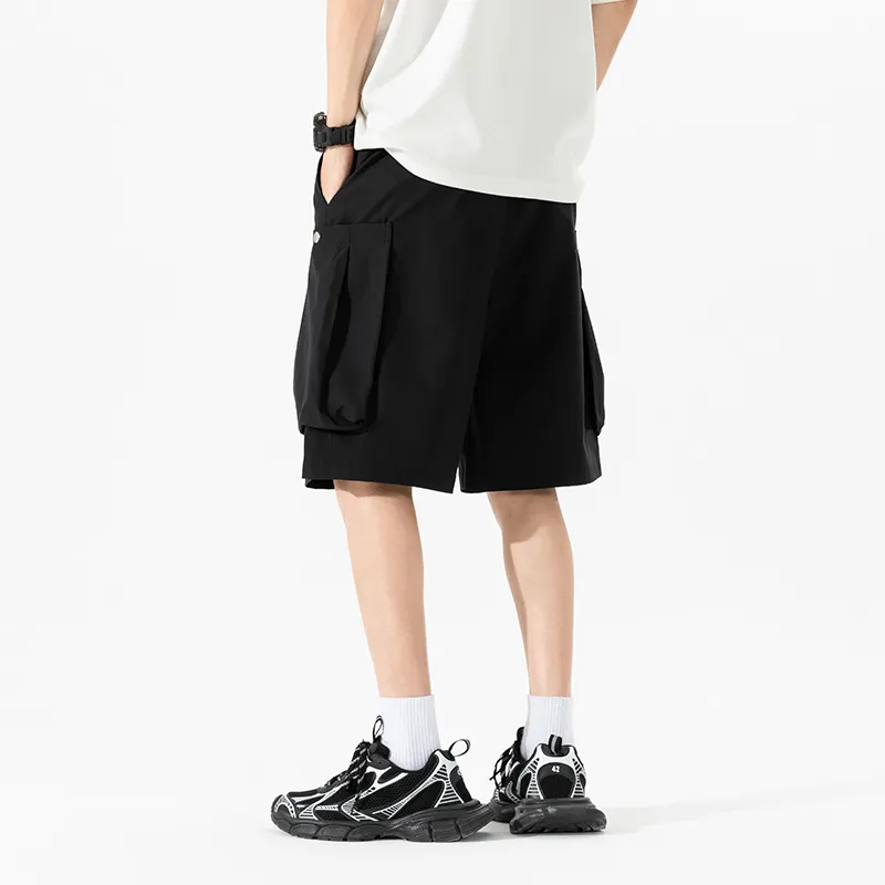 NOTFORMAD Cargo Shorts Unisex Apricot-11