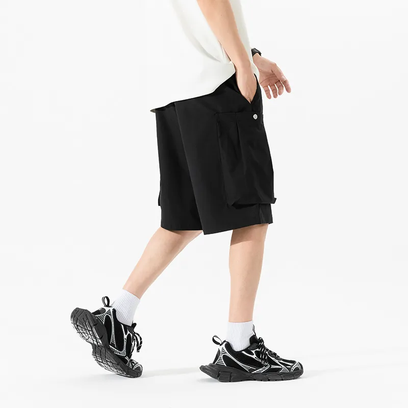 NOTFORMAD Cargo Shorts Unisex Apricot-13