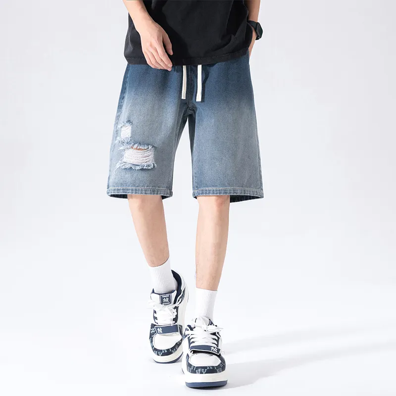 NOTFORMAD Denim Shorts Unisex Black-16