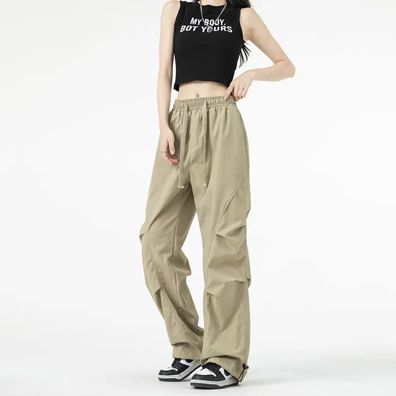 NOTFORMAD Casual Pants Unisex Khaki-3
