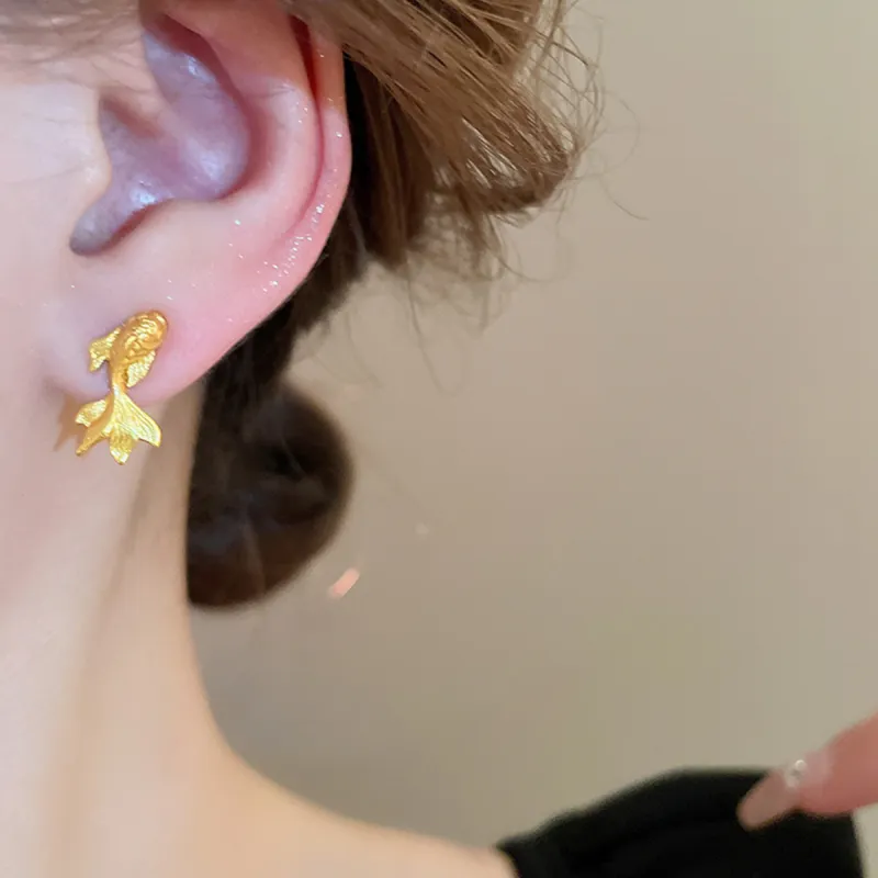 FEO Alloy Stud Earrings Women's-2