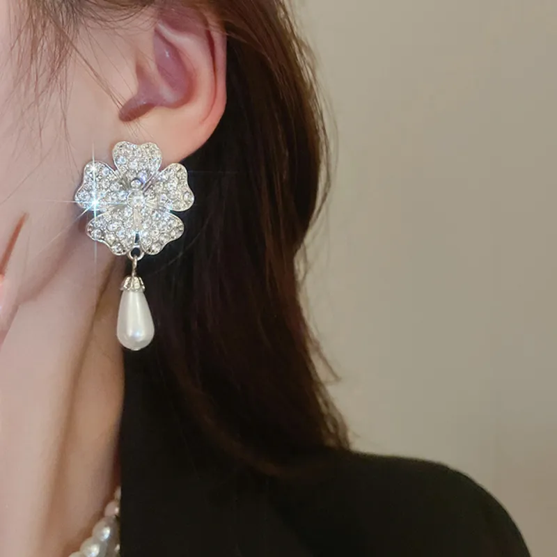 FEO Faux Pearl Earrings Women's-1