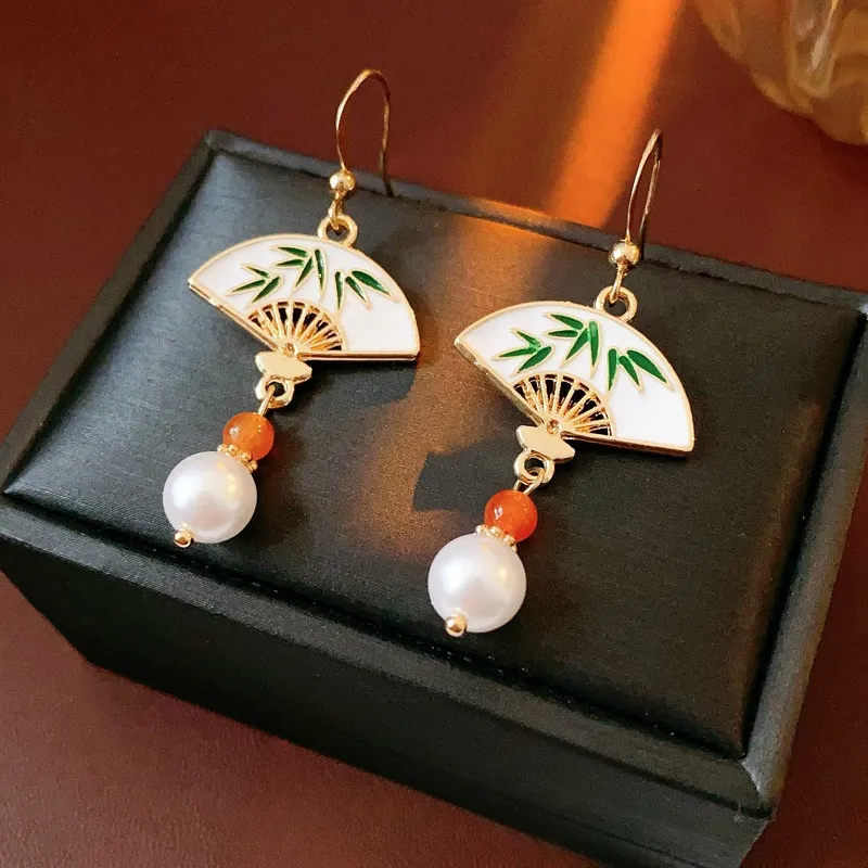 FEO Faux Pearl Earrings Women's-4
