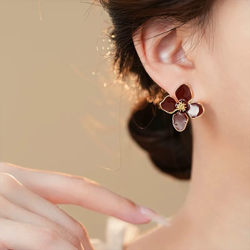 FEO Drip Glaze Stud Earrings Women's-3