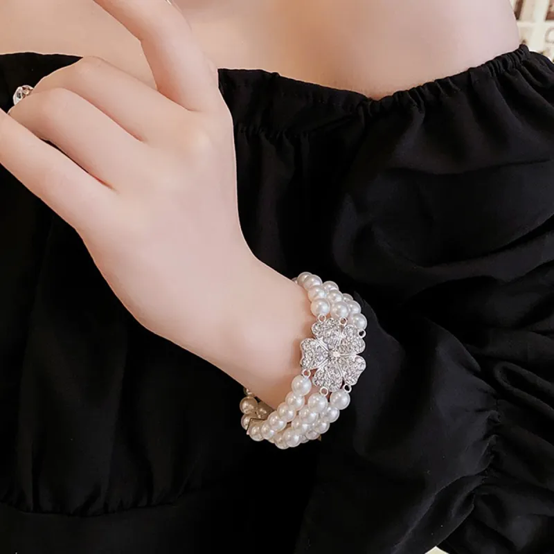 FEO Faux Pearl Bracelets Women's-1