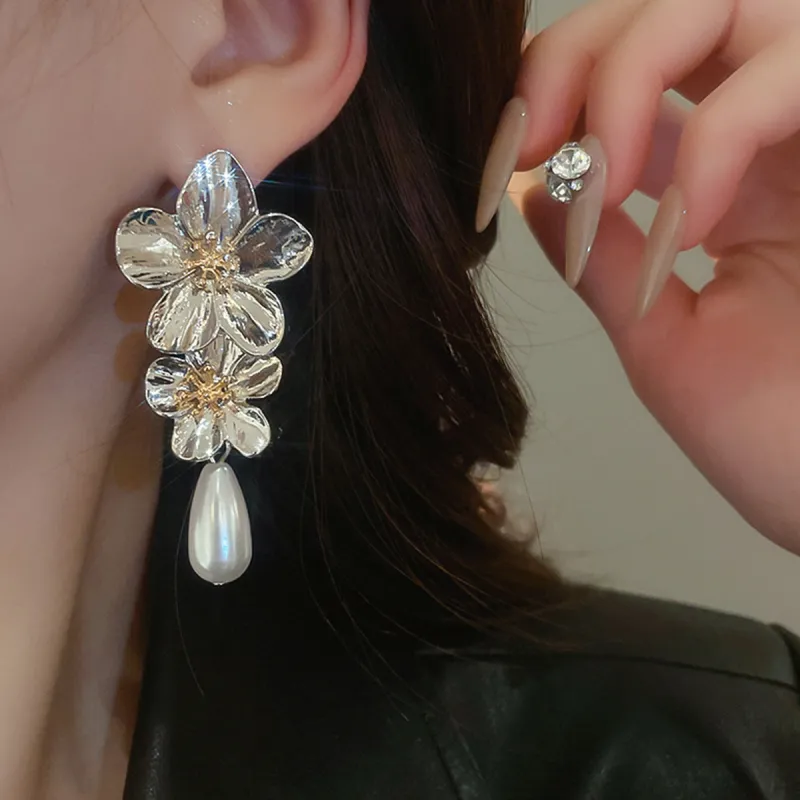 FEO Faux Pearl Earrings Women's-3