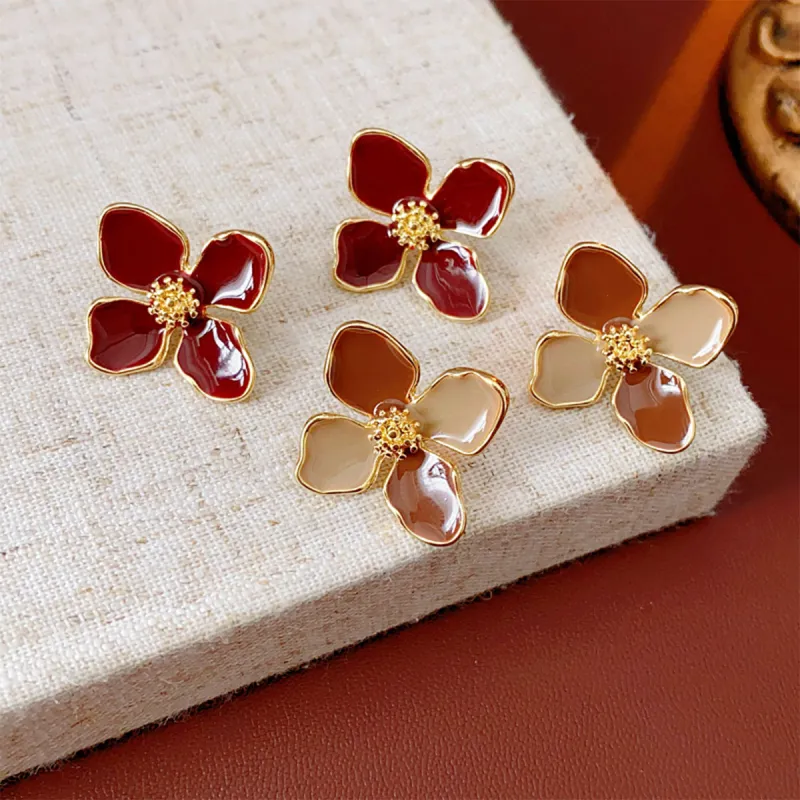 FEO Drip Glaze Stud Earrings Women's-11