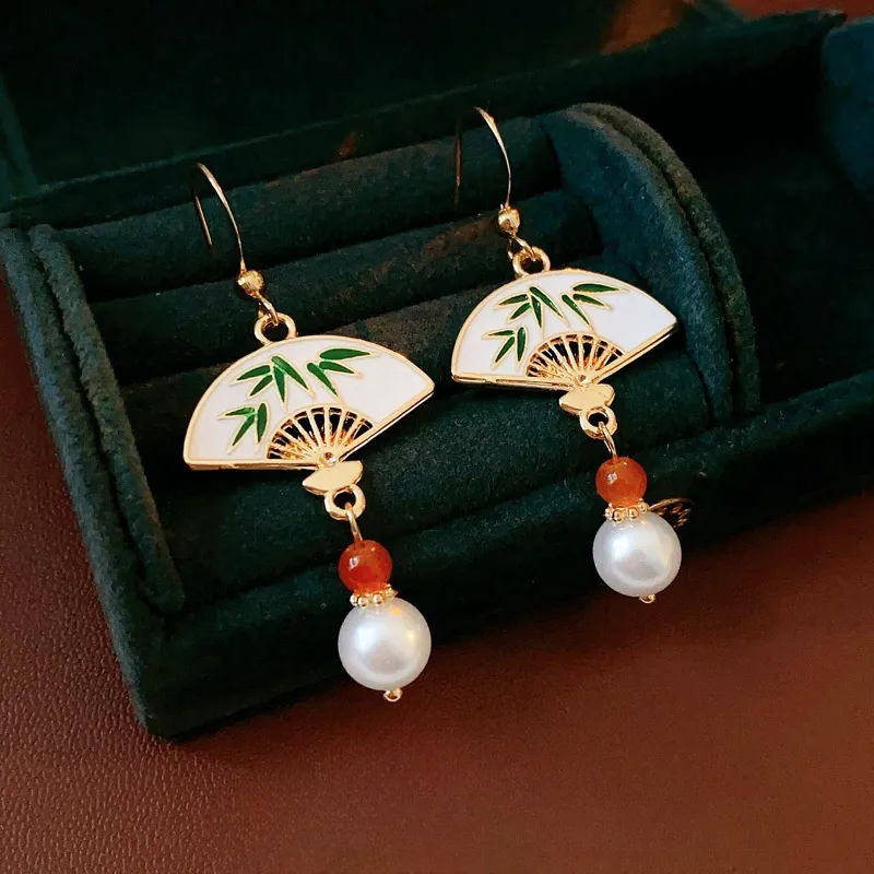 FEO Faux Pearl Earrings Women's-2