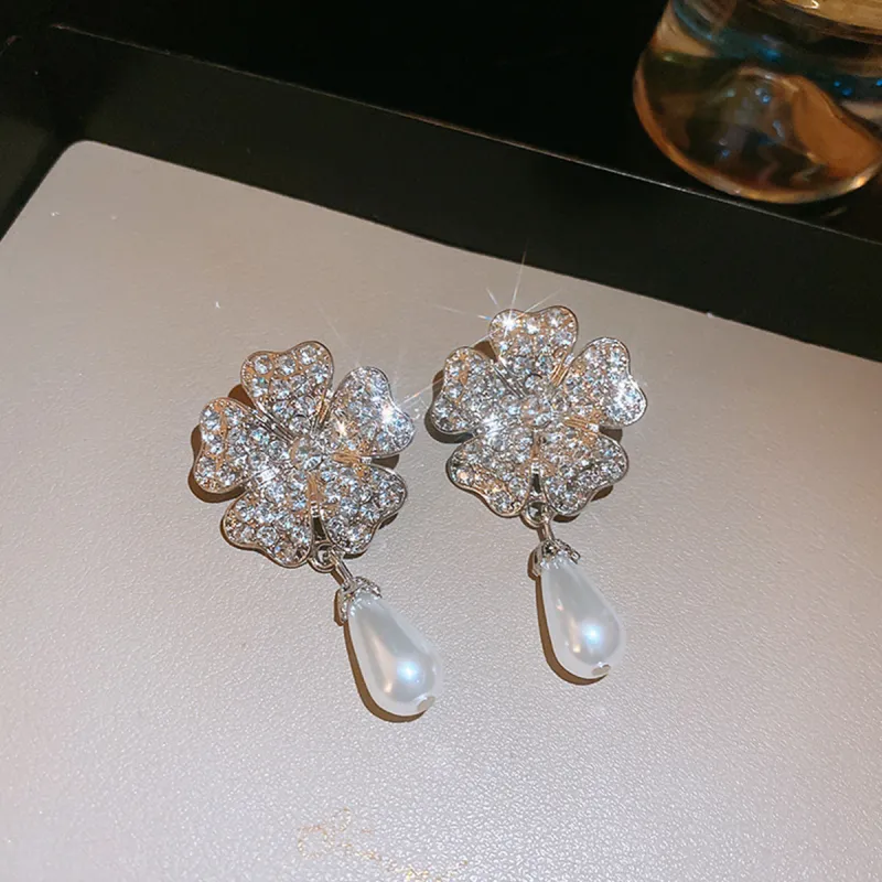 FEO Faux Pearl Earrings Women's-5