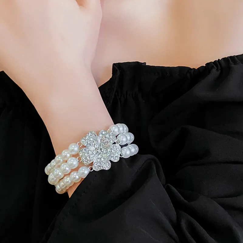 FEO Faux Pearl Bracelets Women's-2