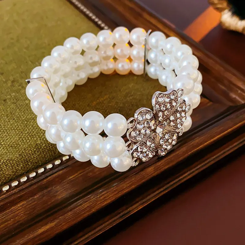 FEO Faux Pearl Bracelets Women's-3
