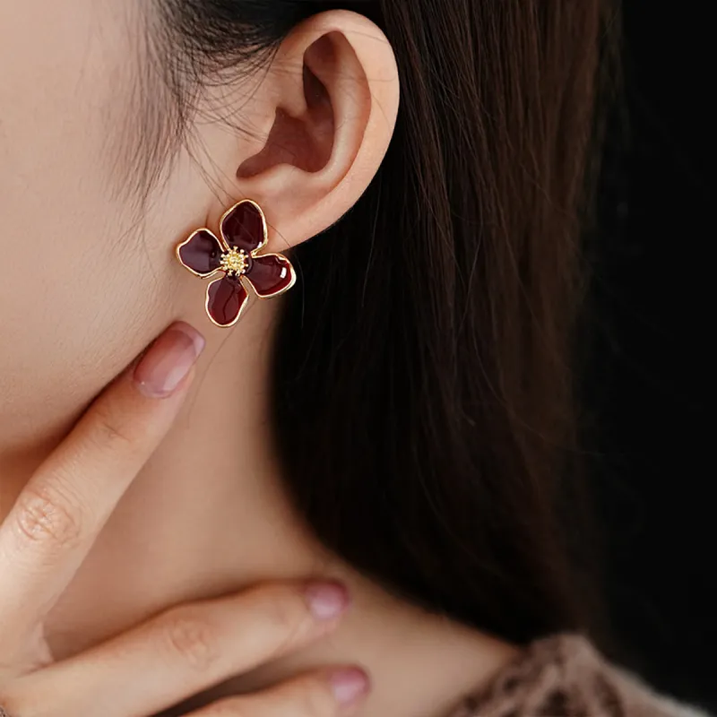 FEO Drip Glaze Stud Earrings Women's-2