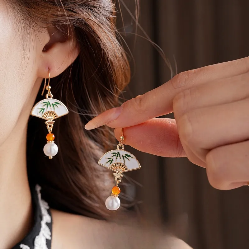 FEO Faux Pearl Earrings Women's-1