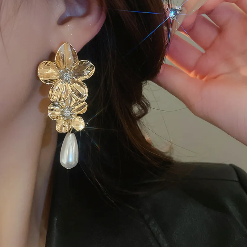 FEO Faux Pearl Earrings Women's-8