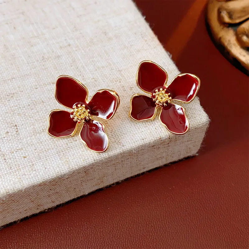 FEO Drip Glaze Stud Earrings Women's-5