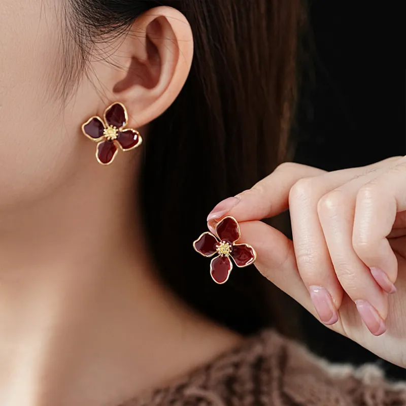 FEO Drip Glaze Stud Earrings Women's-1